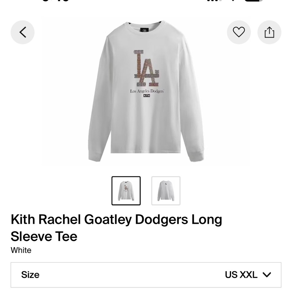 KITH RACHEL GOATLEY DODGERS LONG SLEEVE